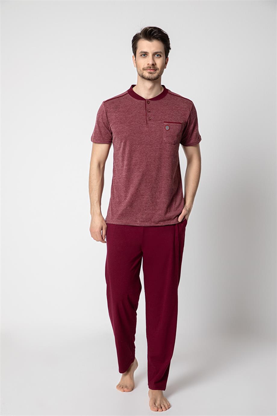 Guava 17046 Erkek Kısa Kollu Pijama Takımı