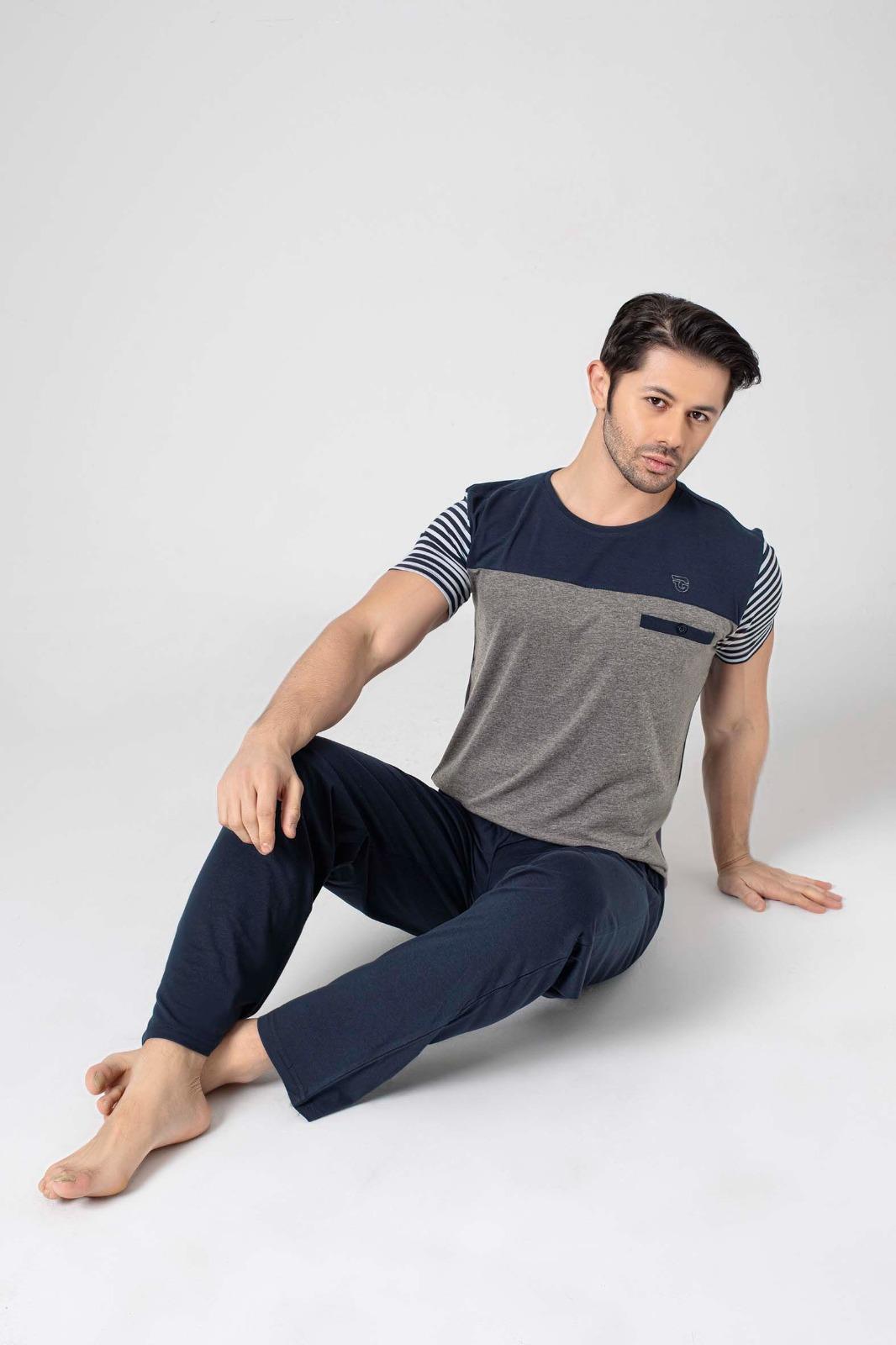 Guava 17069 Erkek Kısa Kollu Pijama Takımı