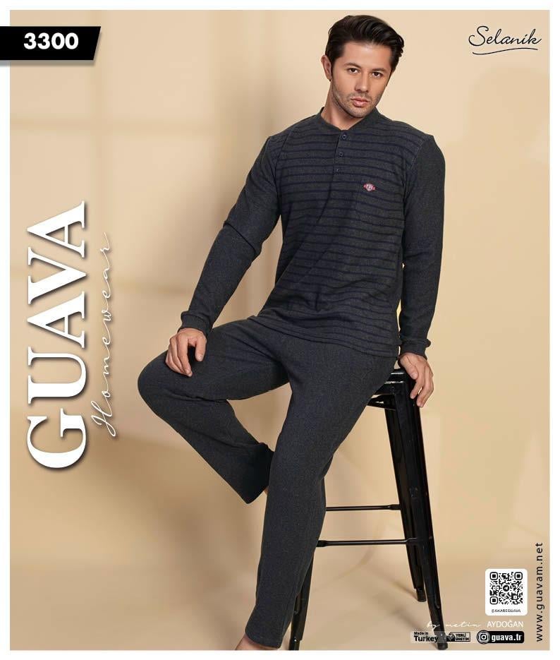 Guava 3300 Erkek Uzun Kollu Pijama Takımı