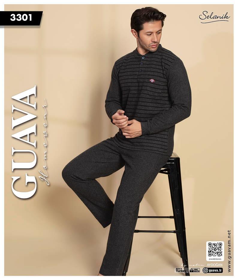 Guava 3301 Erkek Uzun Kollu Pijama Takımı
