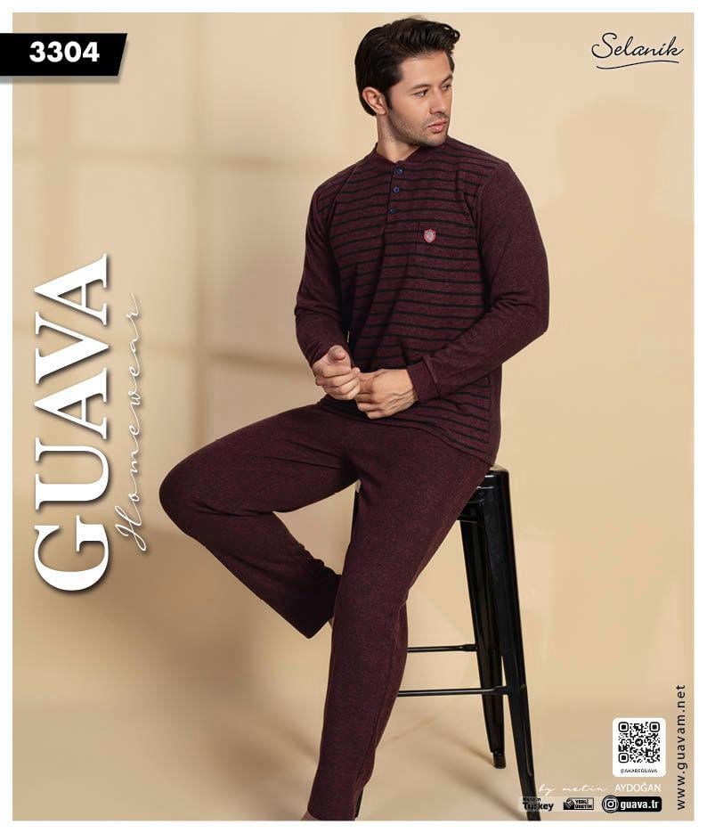 Guava 3304 Erkek Uzun Kollu Pijama Takımı