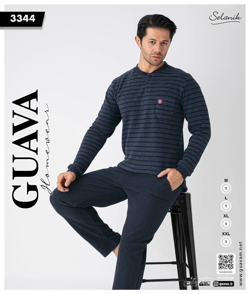 Guava 3344 Erkek Uzun Kollu Pijama Takımı