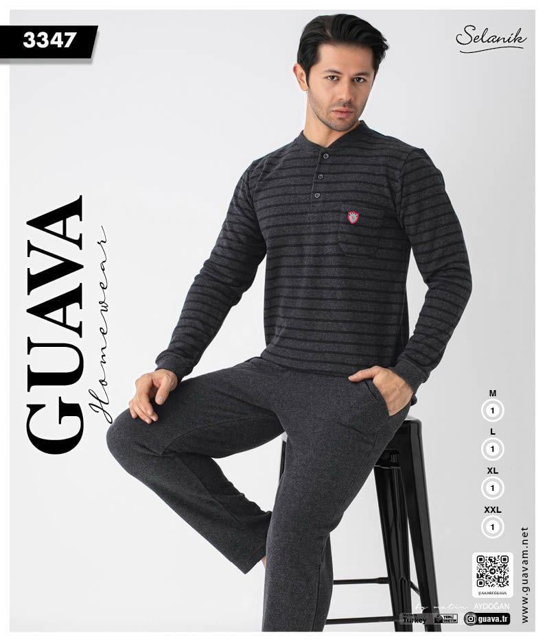 Guava 3347 Erkek Uzun Kollu Pijama Takımı
