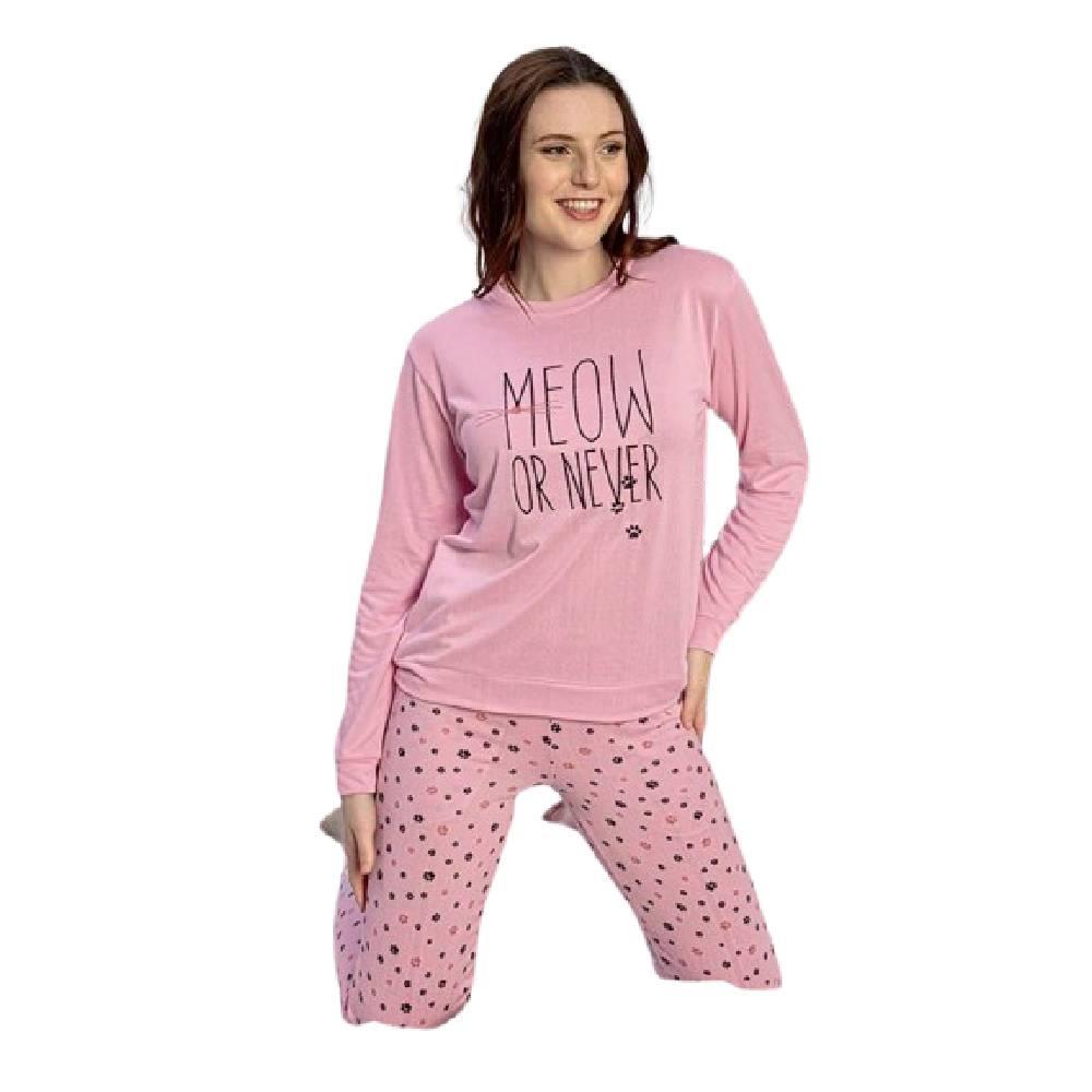 Guava 4267 Kadın Termal Uzun Kollu Pijama Takımı