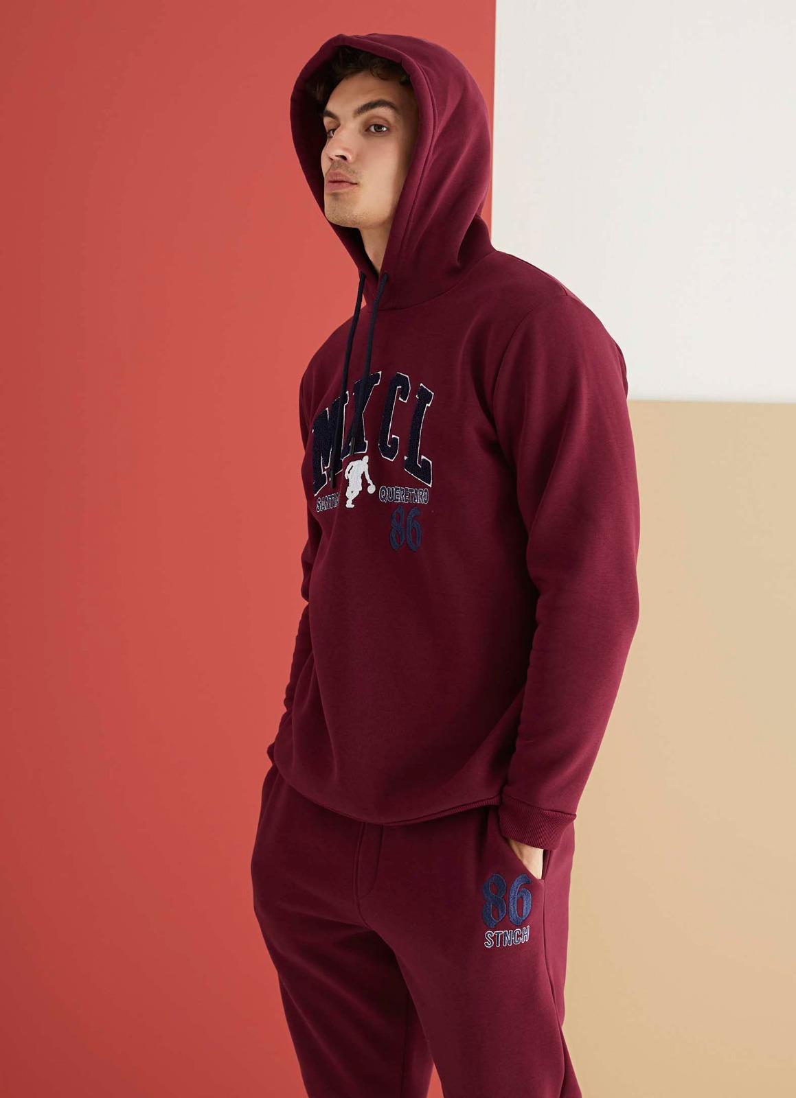 Ibıza 5903 Erkek 3 İplik Uzun Kollu Kapşonlu Eşofman Takımı