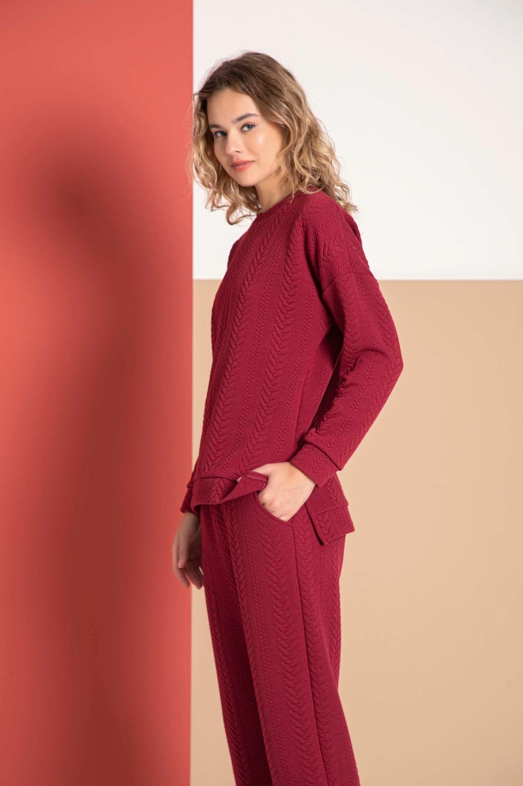 Ibıza 7920 Kadın Kapitone Uzun Kollu Pijama Takımı