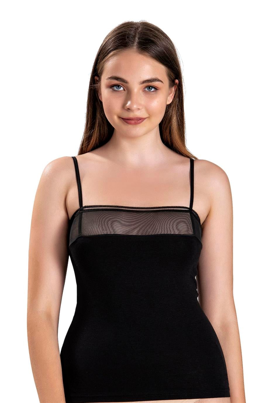 Jiber 520  Kadın Dantelli İp Askılı Atlet