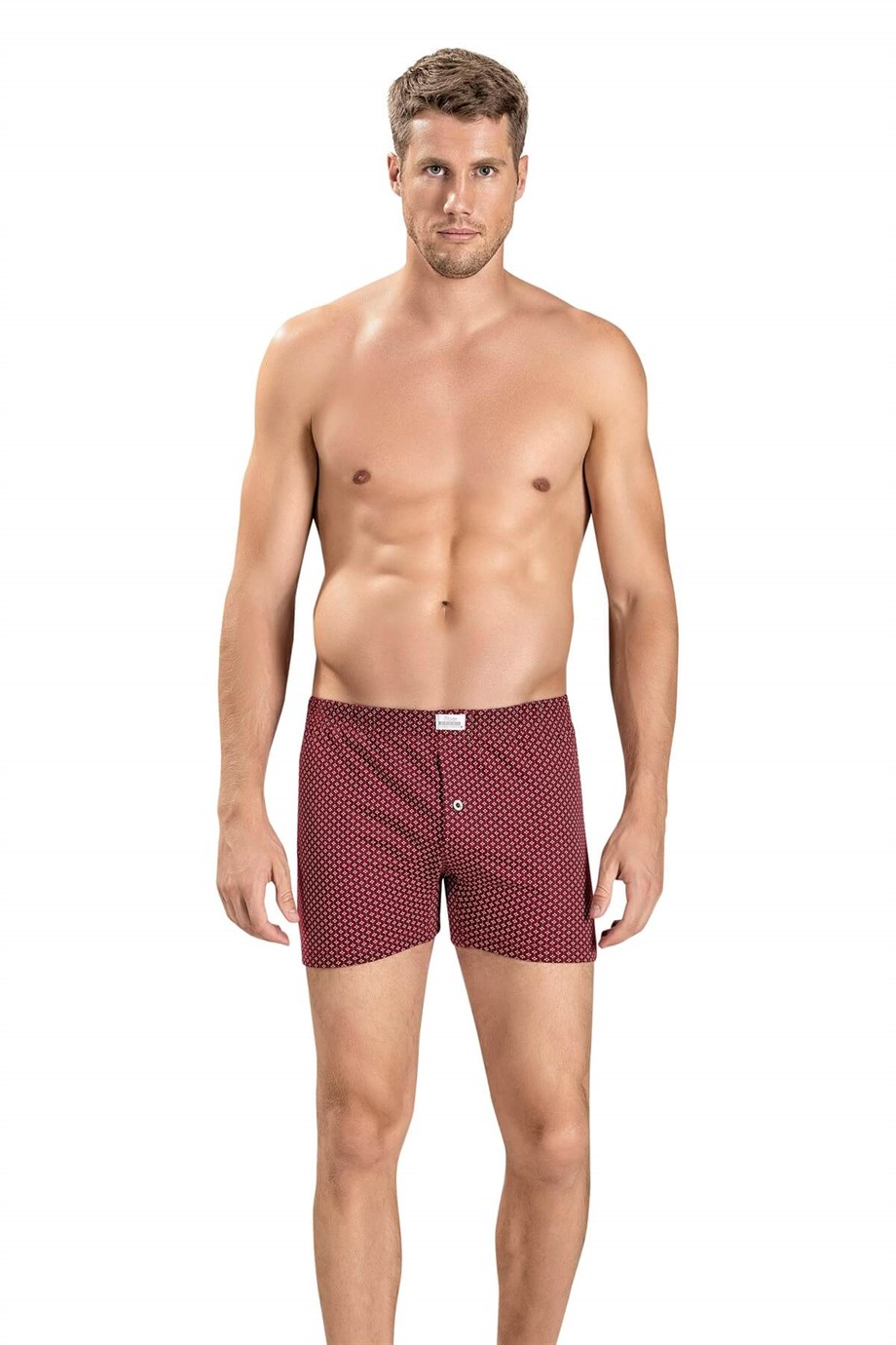 Jiber Erkek (Çok Renkli) Baskılı Penye Boxer 130