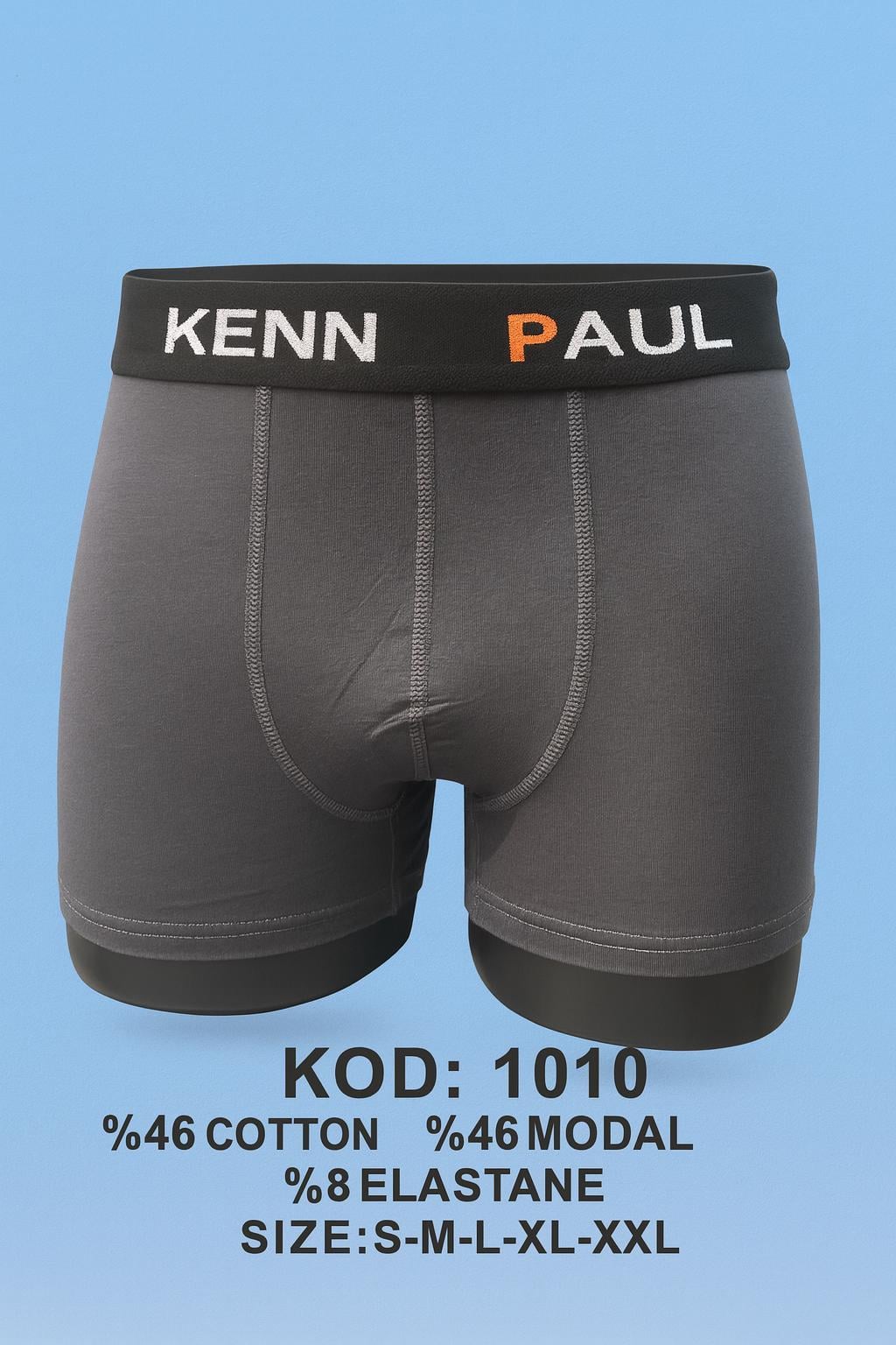 Kenn Paul Erkek Düz Boxer