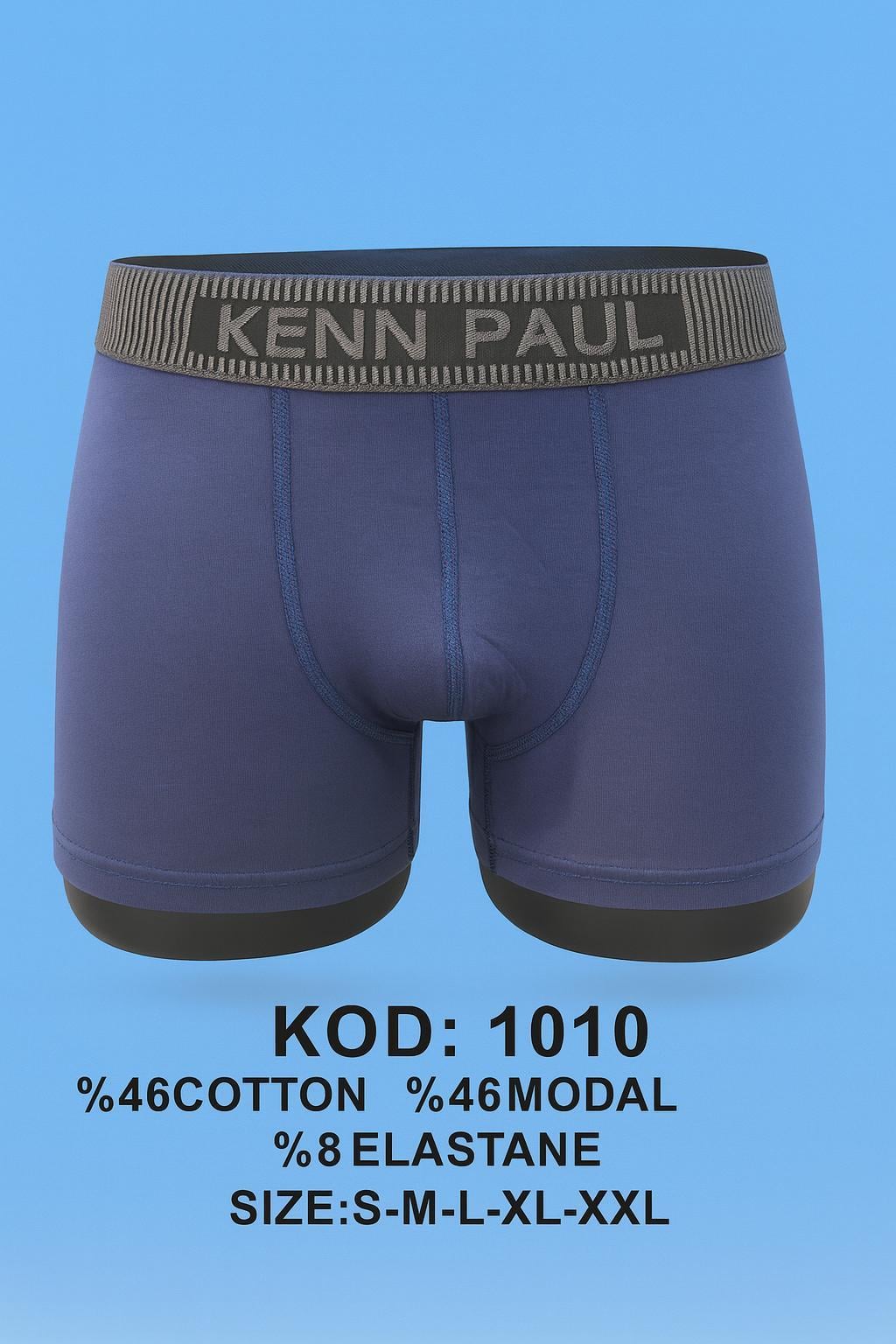 Kenn Paul Erkek Düz Boxer