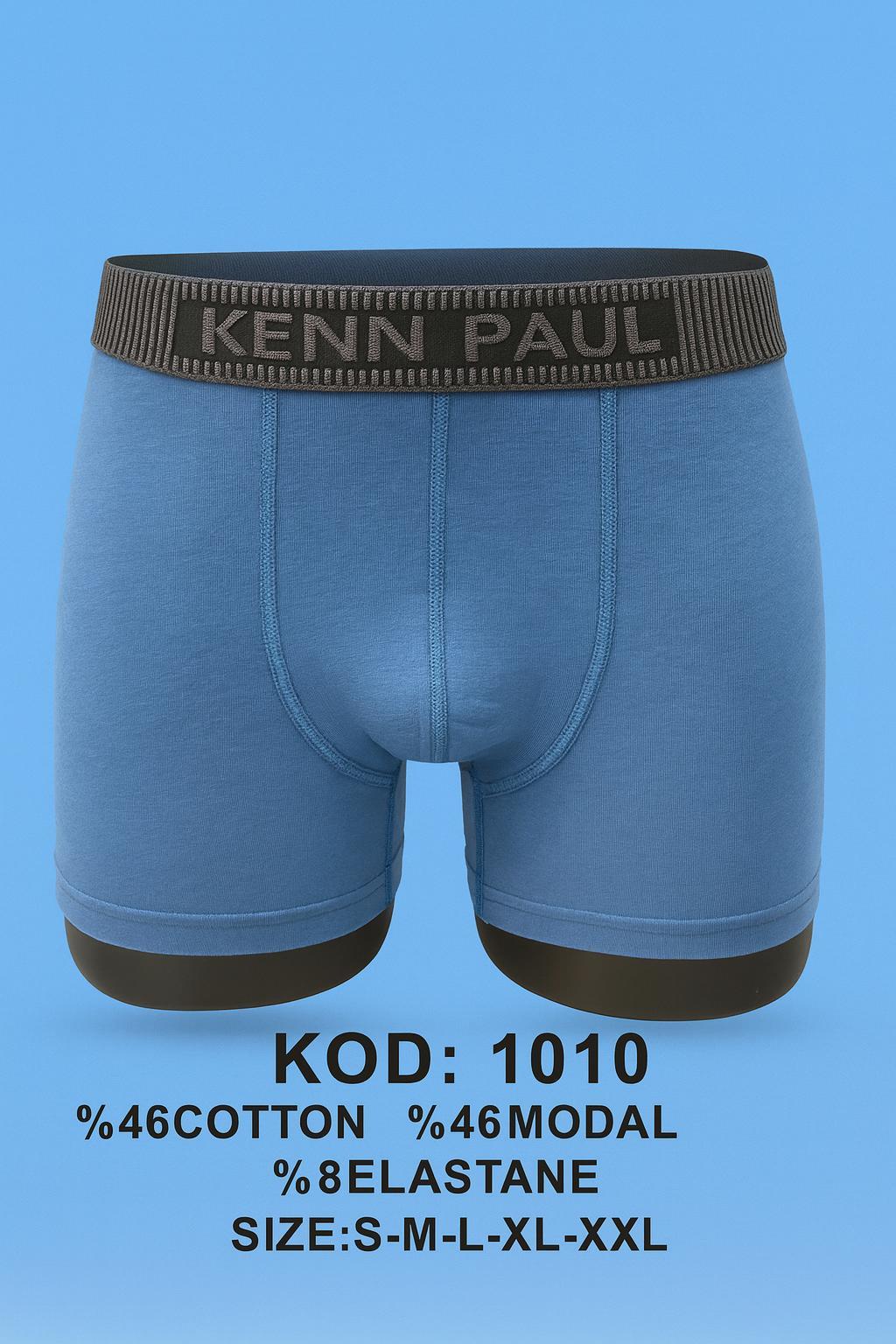 Kenn Paul Erkek Düz Boxer