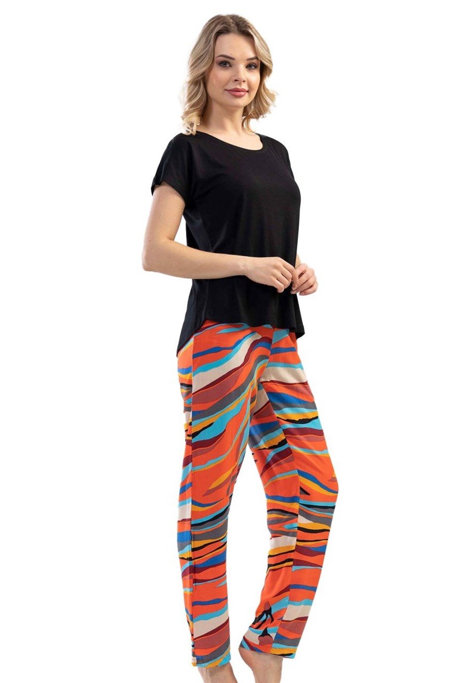 Kezokino 1112371420 Kadın Kısa Kollu  Pijama Takımı