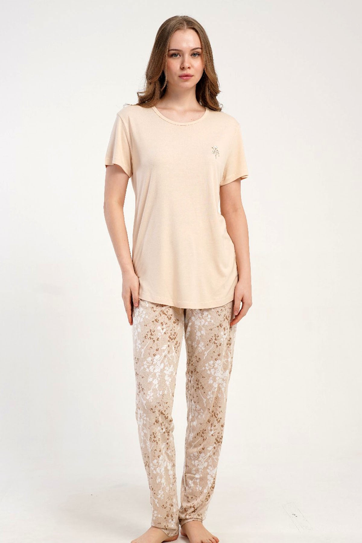 Kezokino 5122371440 Kadın Kısa Kol Pijama Takımı
