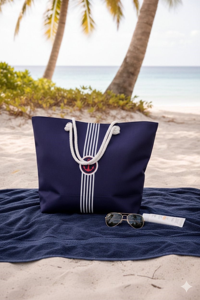 Miami Beach 5001 Kadın Nakışlı Plaj Çantası