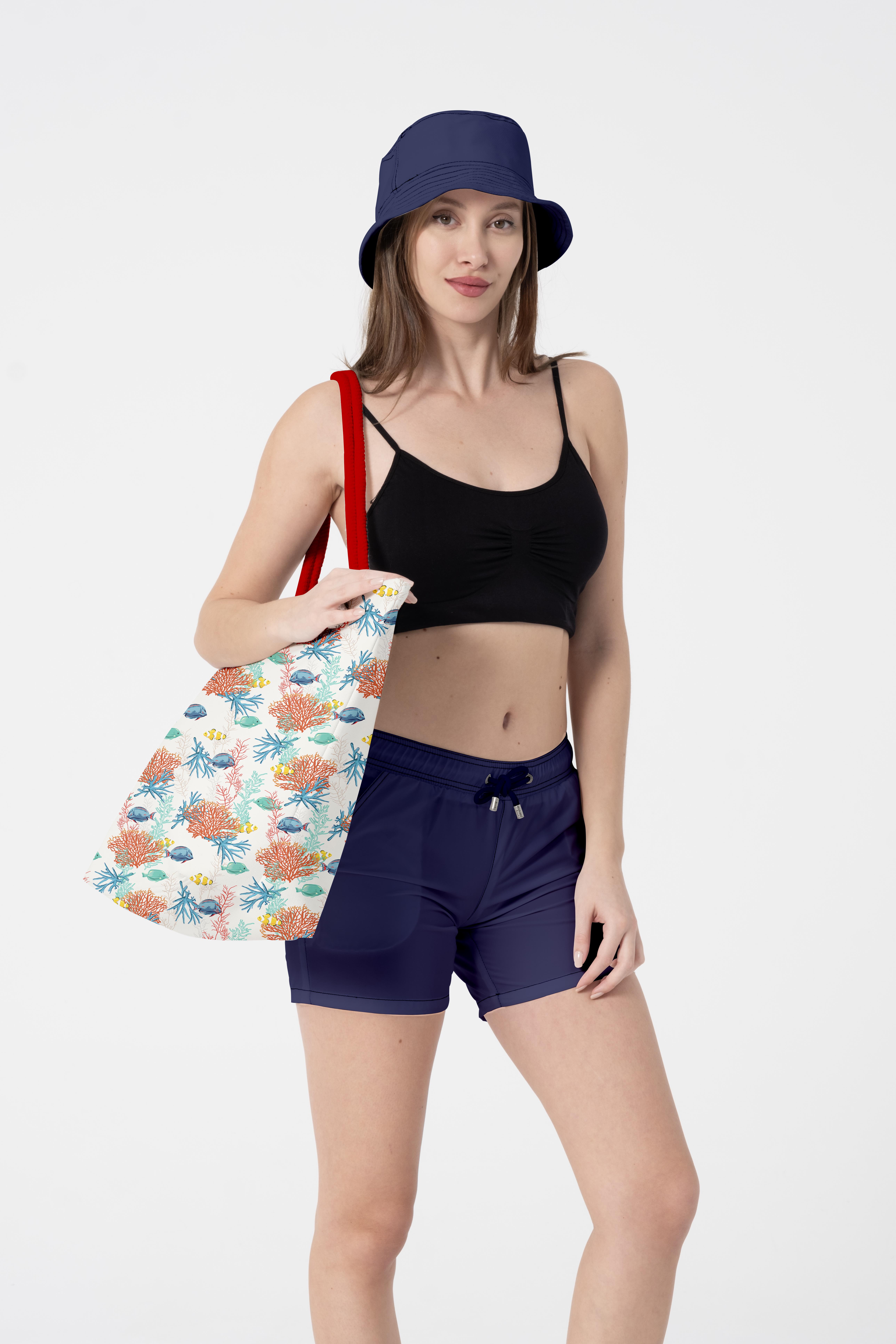 Miami Beach 5089 Kadın Desenli Plaj Çantası