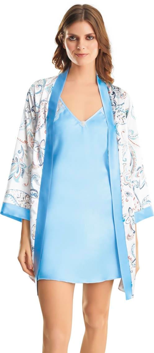 Moongirl 733 Kadın Saten İkili Gecelik Takım