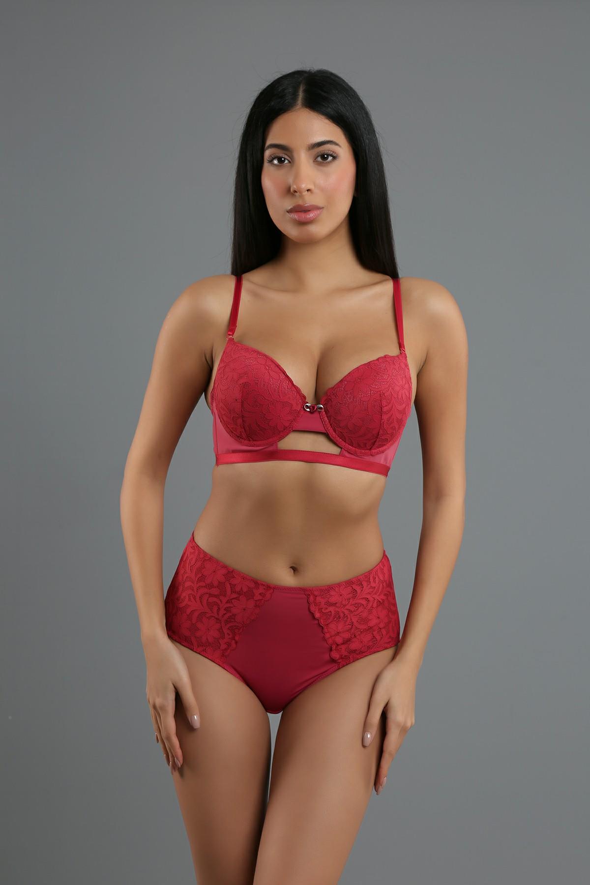 New Bra 334159 Kadın Desteksiz Sütyen Külot Takım