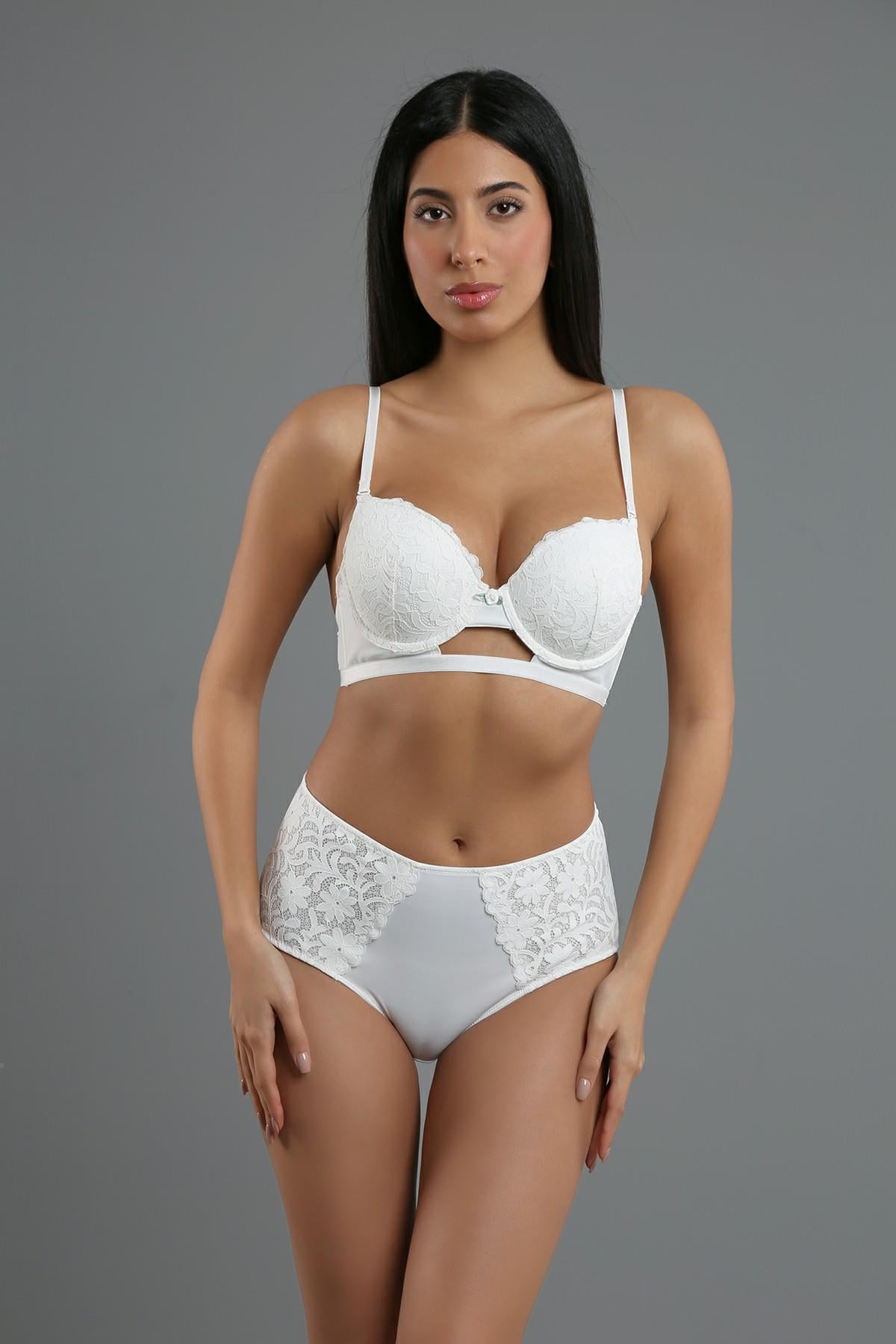 New Bra 334159 Kadın Desteksiz Sütyen Külot Takım