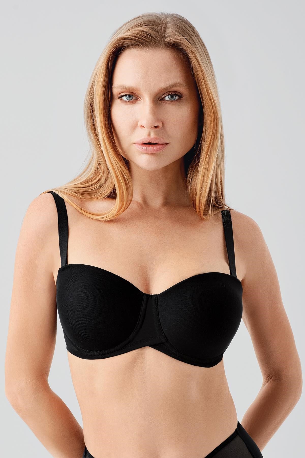 New Bra 357057 Desteksiz Basic Straplez  Sütyen