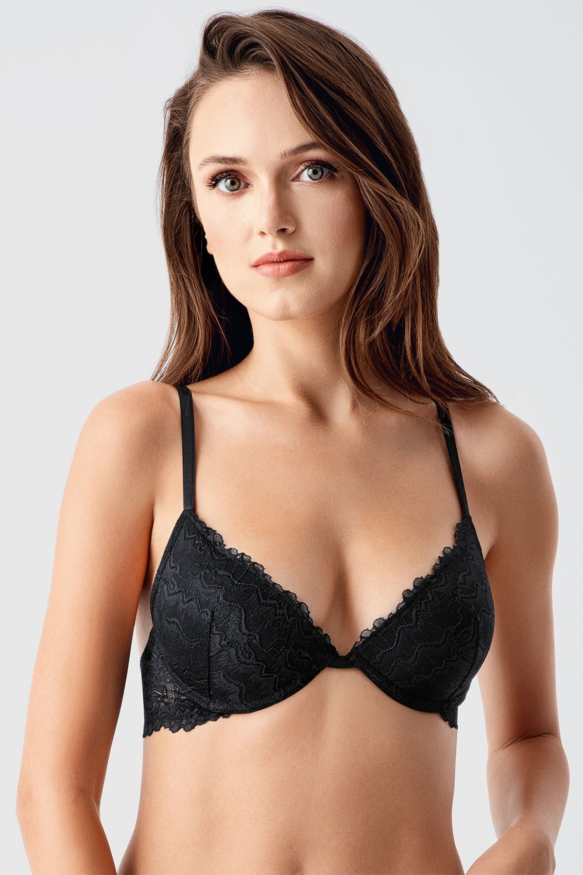 New Bra Destekli Dantelli Sütyen