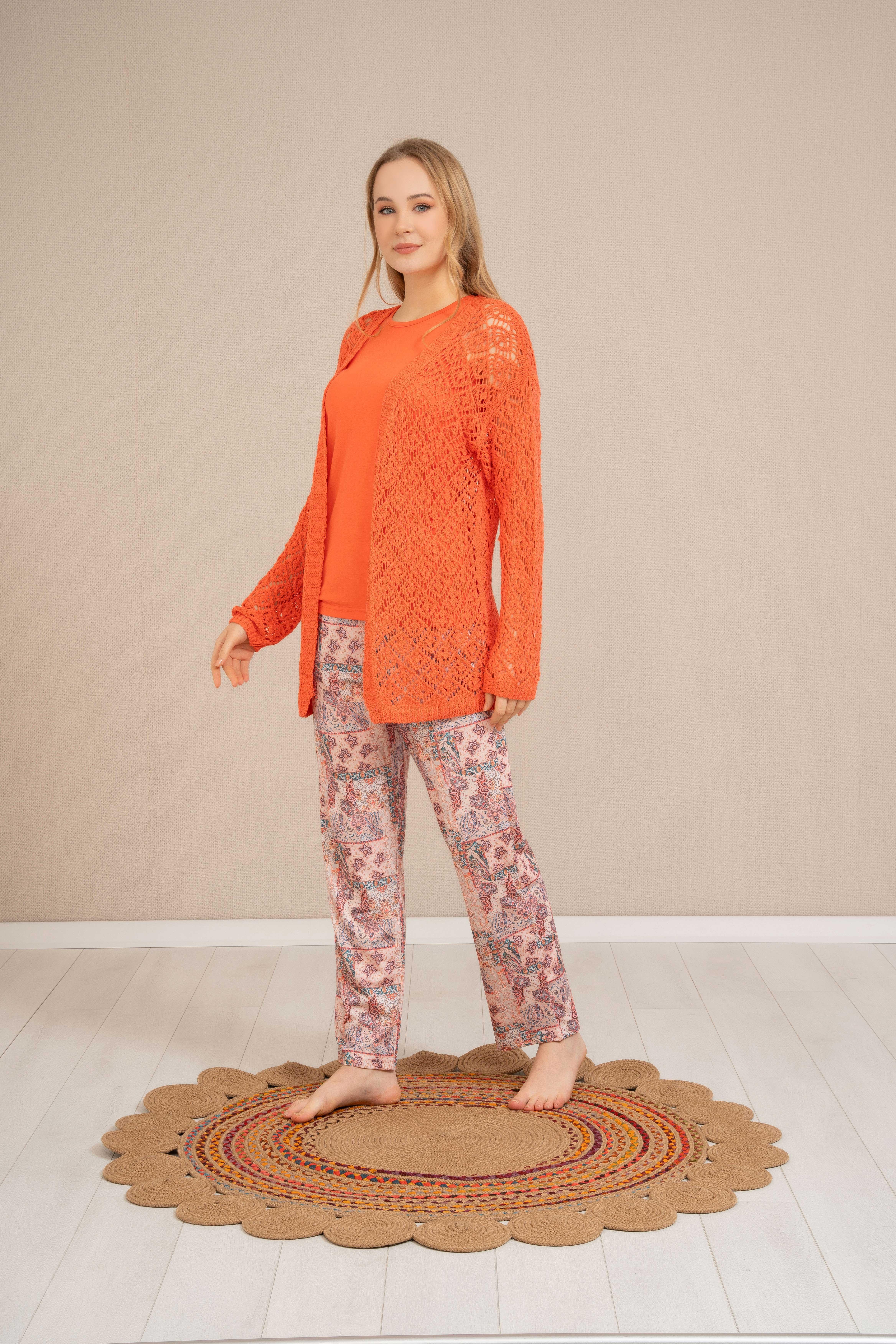 Perfect Club 4360 Kadın 3'lü Pijama Takımı