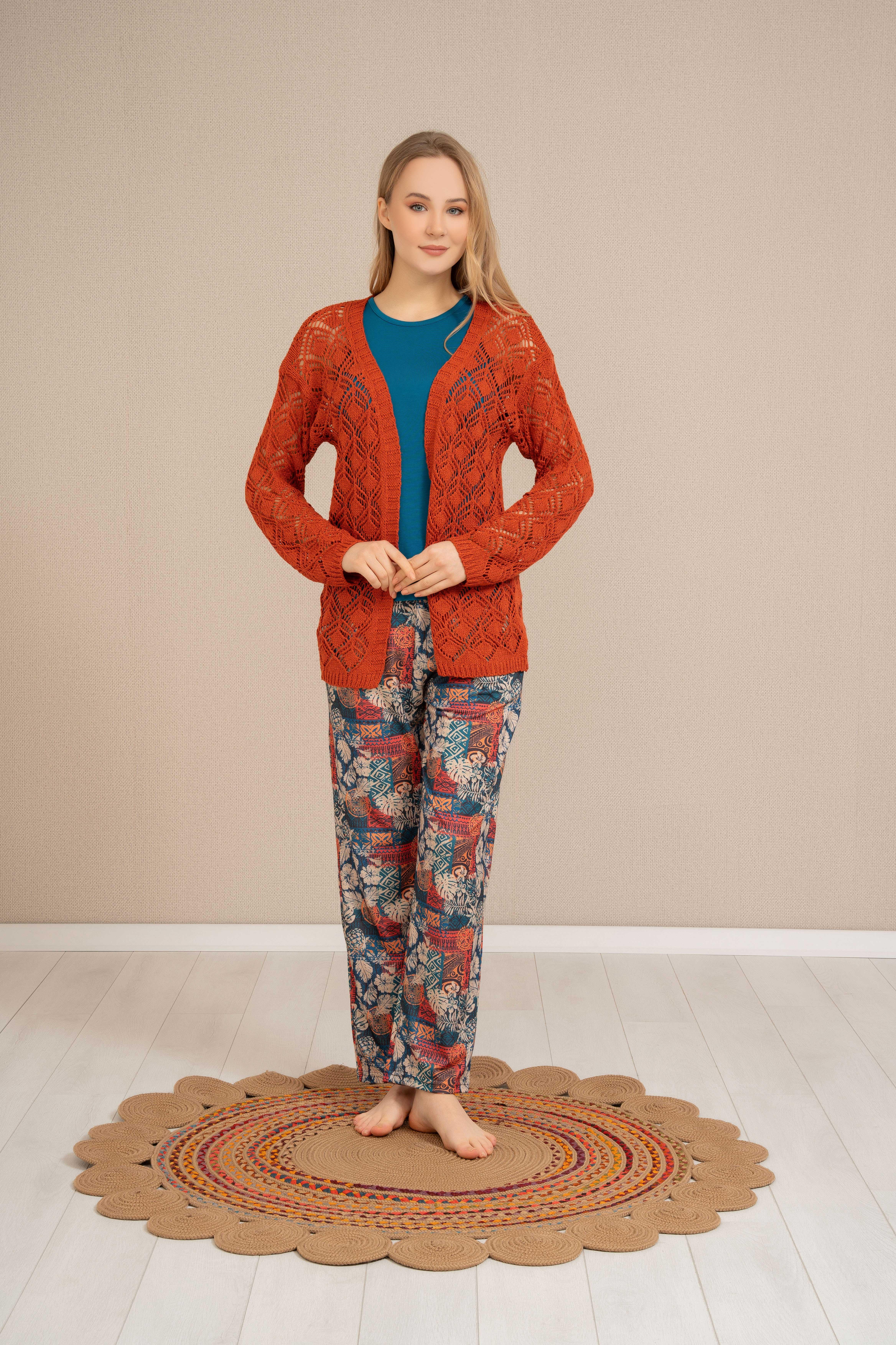 Perfect Club 4364 Kadın 3'lü Pijama Takımı