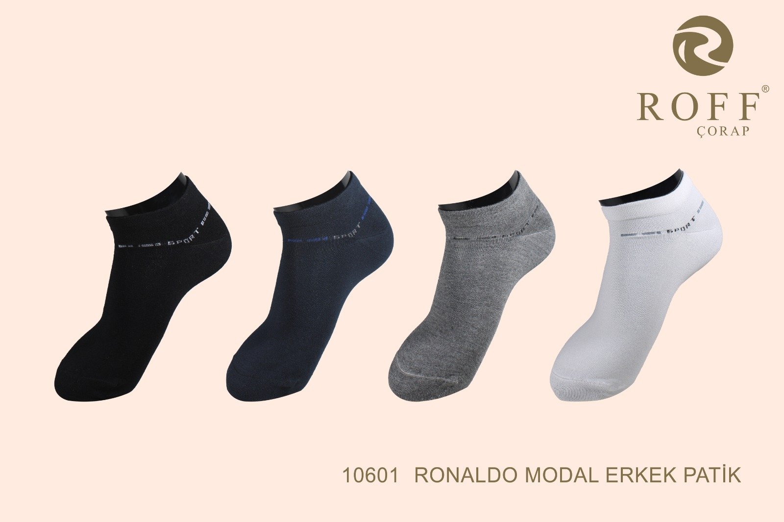 Roff 10601 Erkek Modal Patik Çorap
