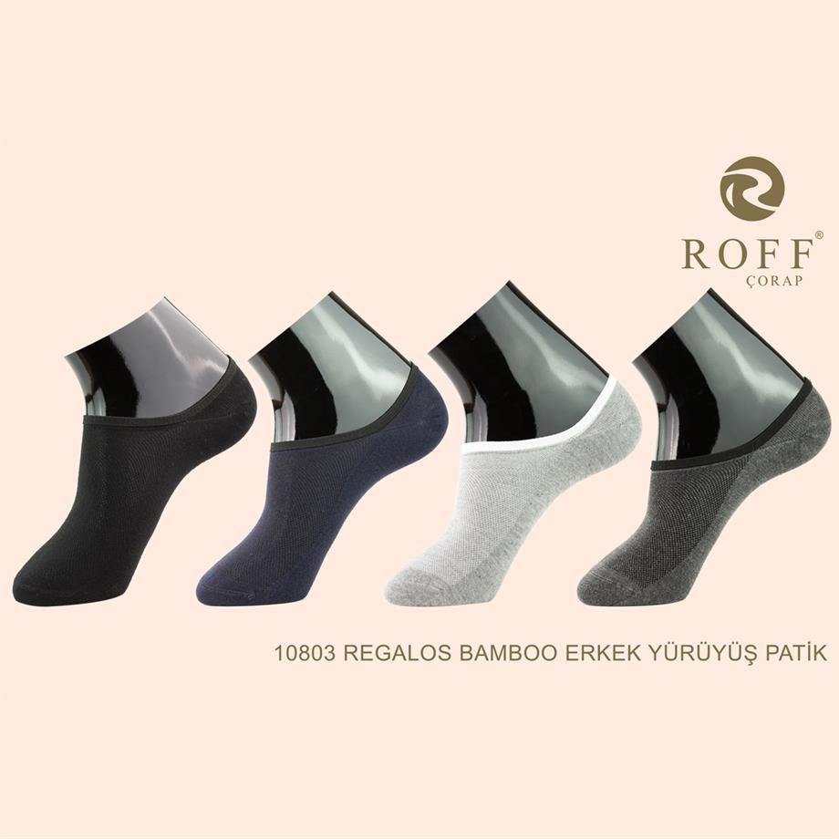 Roff 10803 Erkek Regalos Bambu Patik Çorap