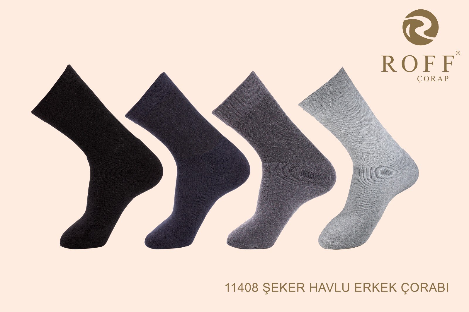 Roff 11408 Erkek Şeker Havlu Soket Çorap