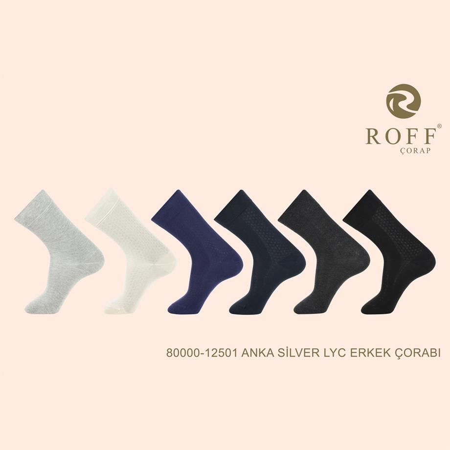 Roff 12501 Erkek Anka Silver Lyc. Çorap