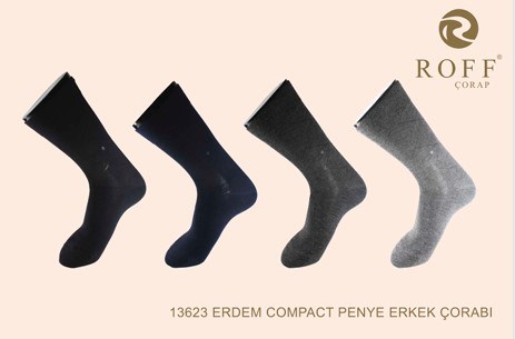 Roff 13623 Erkek Erdem Cmp. Penye Soket Çorap