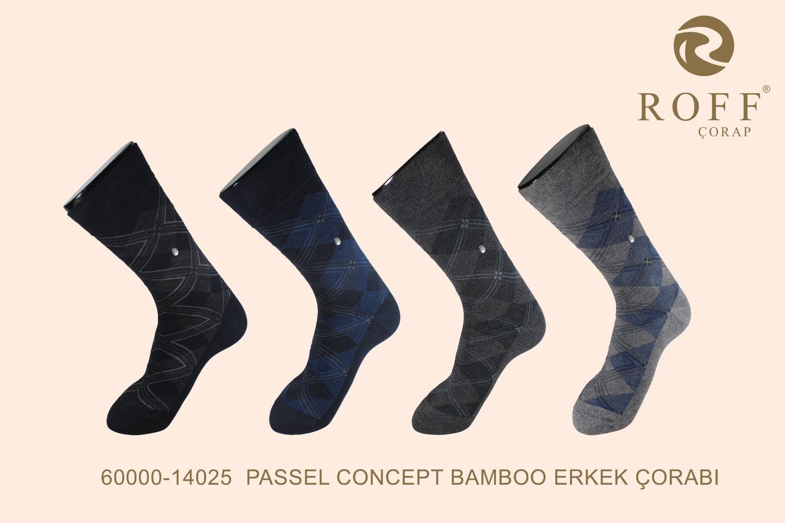 Roff 14025 Erkek Passel Concept Bambu Soket Çorap