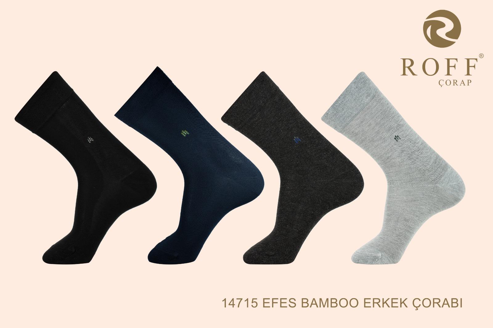 Roff 14715 Erkek Bambu Soket Çorap
