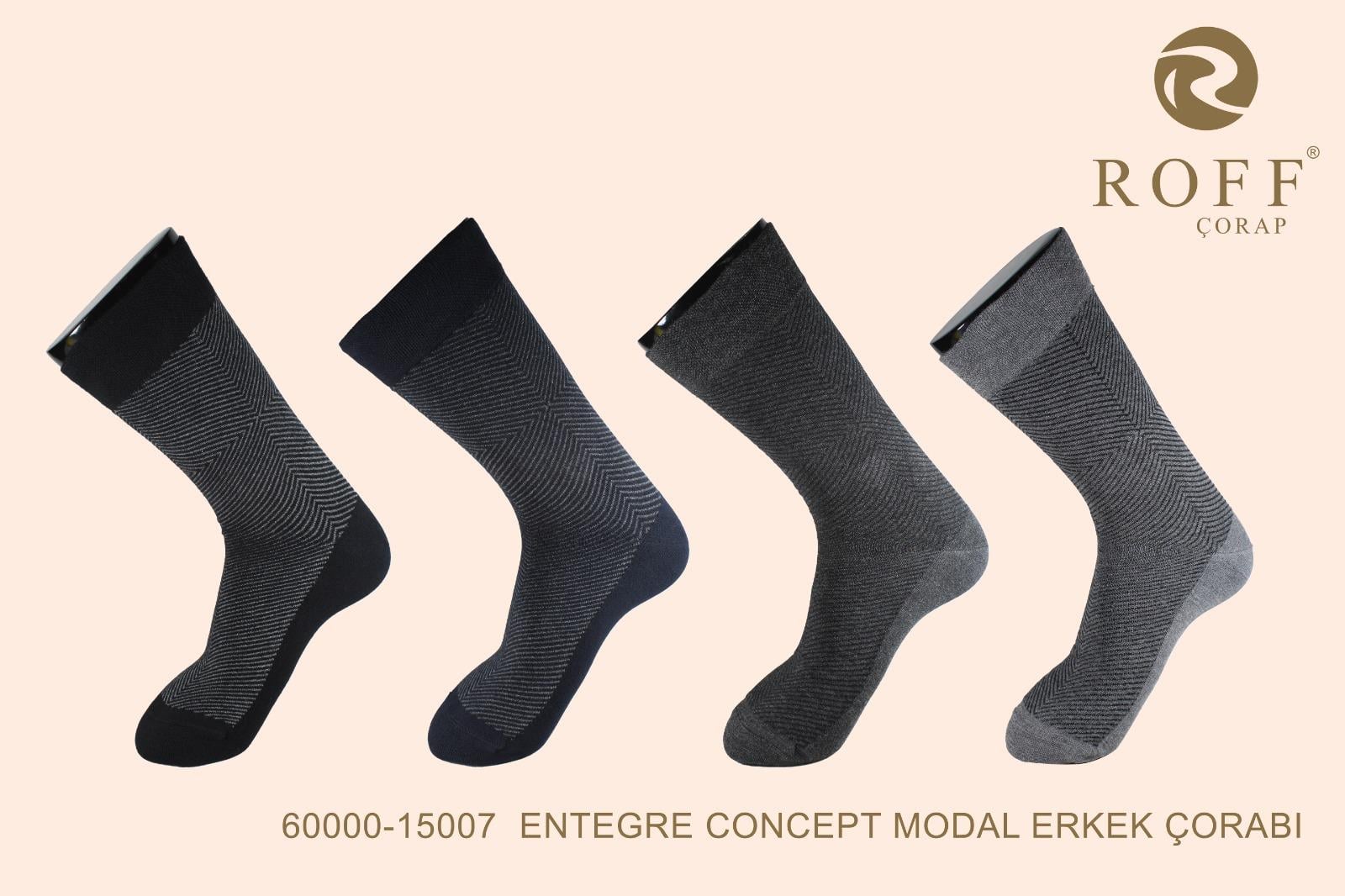 Roff 15007 Erkek Entegre Concept Modal Soket Çorap