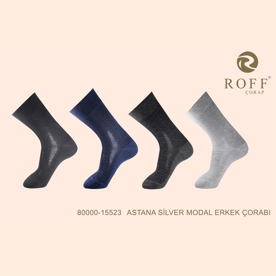 Roff 15523 Erkek Astana Silver Modal Çorap