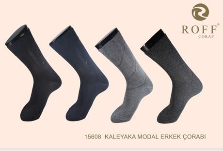 Roff 15608 Erkek Kaleyaka Modal Soket Çorap