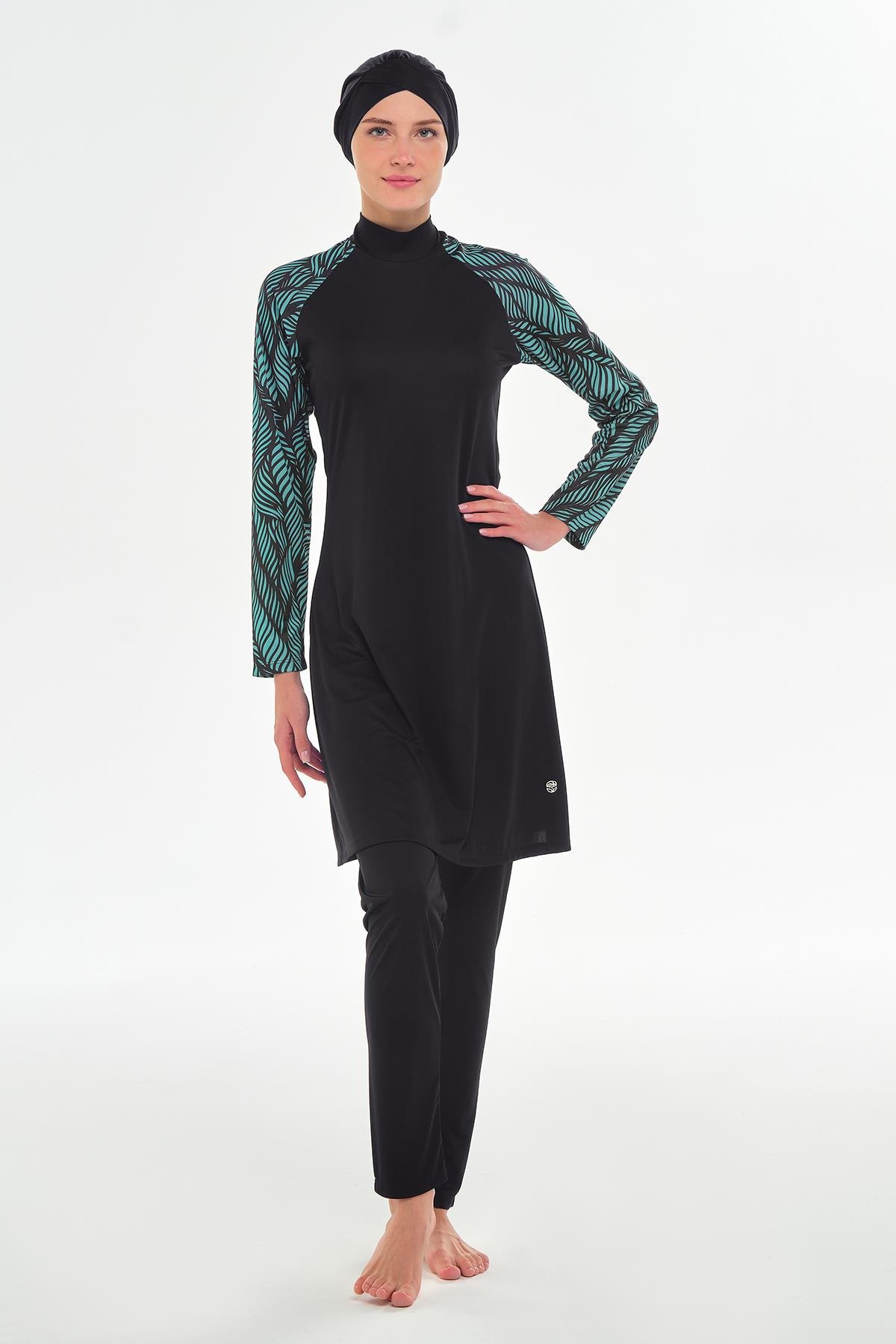 Rozamay 253120 Kadın Deja Uzun Kollu Tesettür Mayo