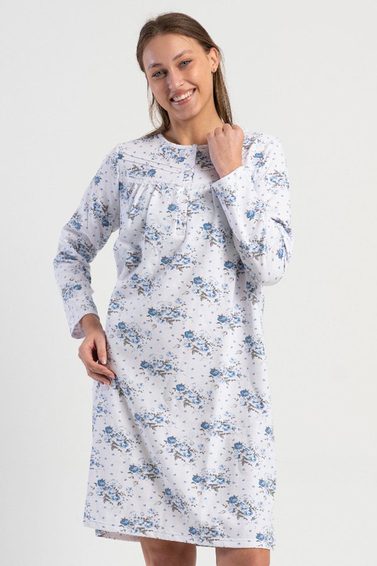 Vienetta 1617043016 Kadın Uzun Kollu B.B. Gecelik