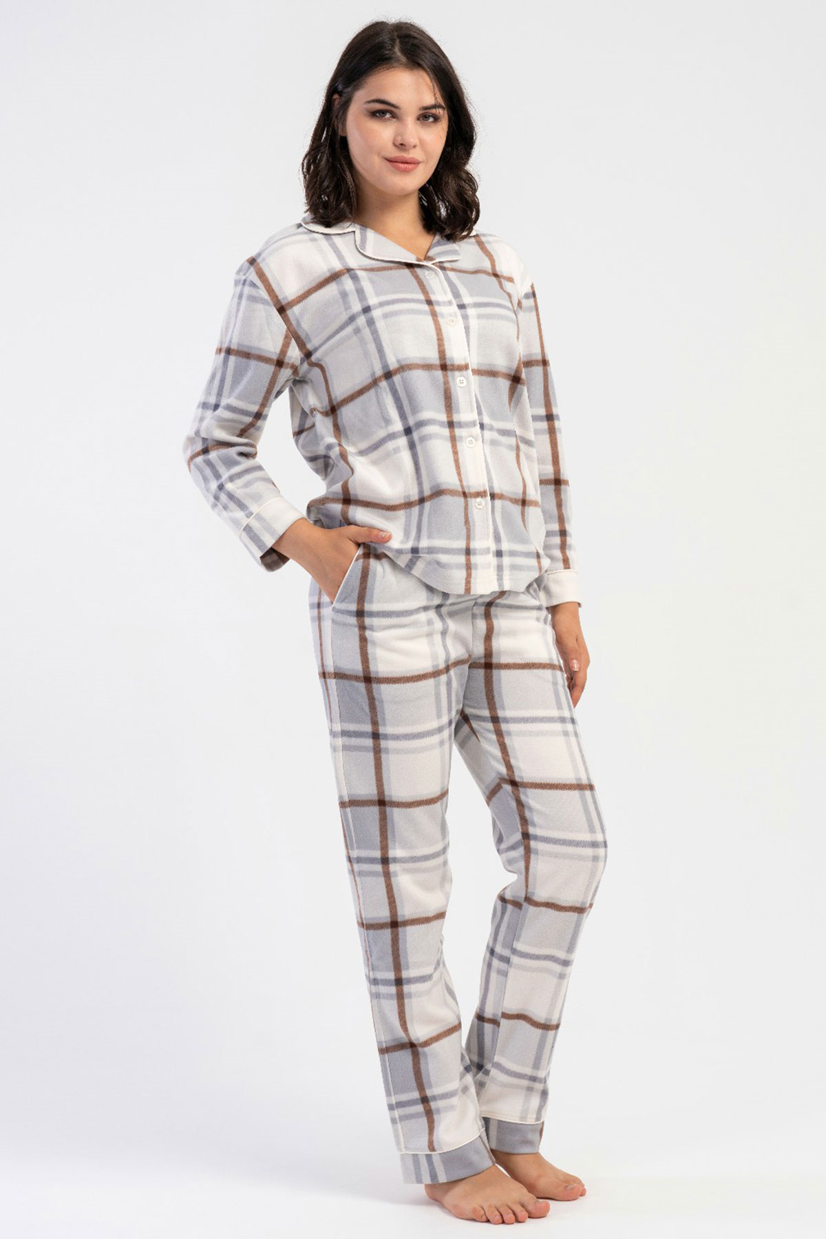 Vienetta 1618381117 Kadın Uzun Kollu Pijama Takımı