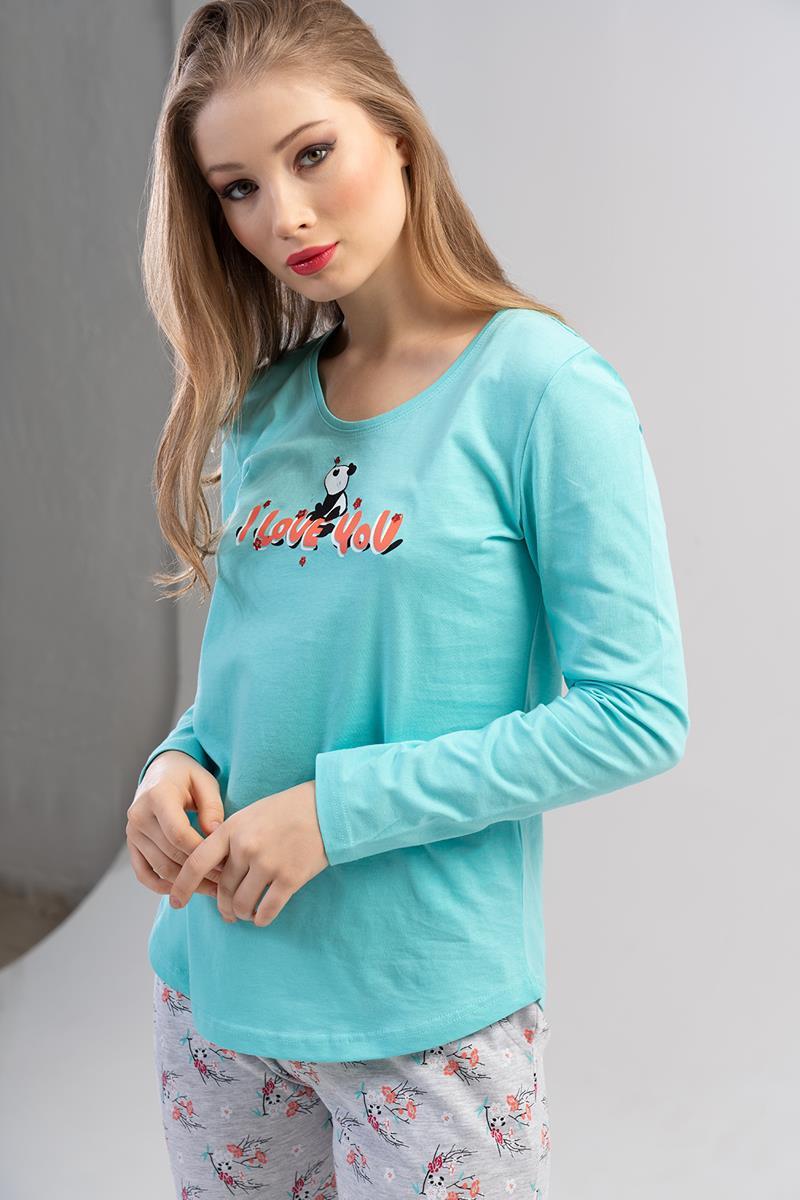 Vienetta 2010655740 Kadın Uzun Kollu Pijama Takımı