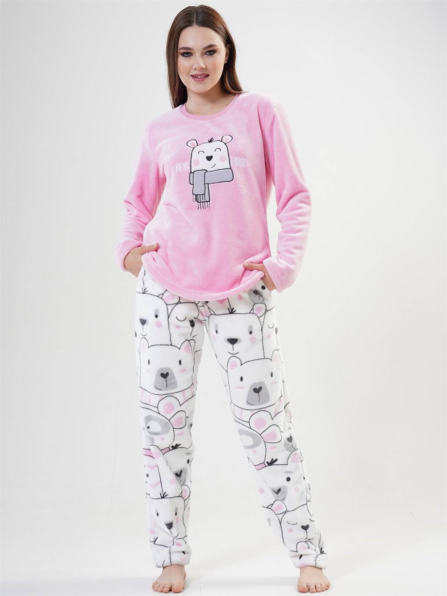 Vienetta 2020960216 Kadın Uzun Kollu O Yaka Pijama Takımı