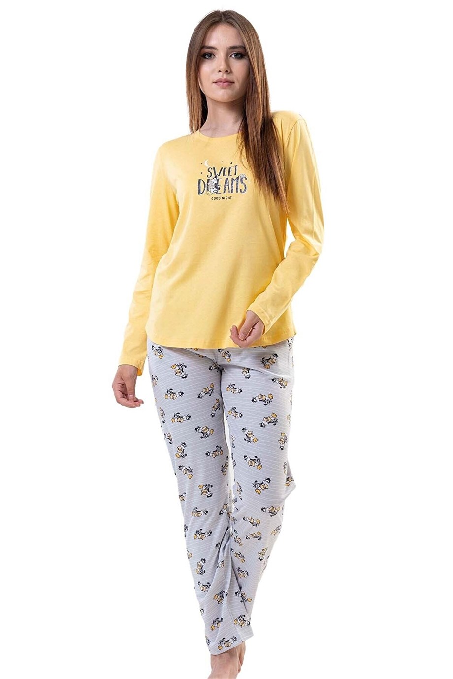 Vienetta 2031154994  Kadın Uzun Kollu Pijama Takımı