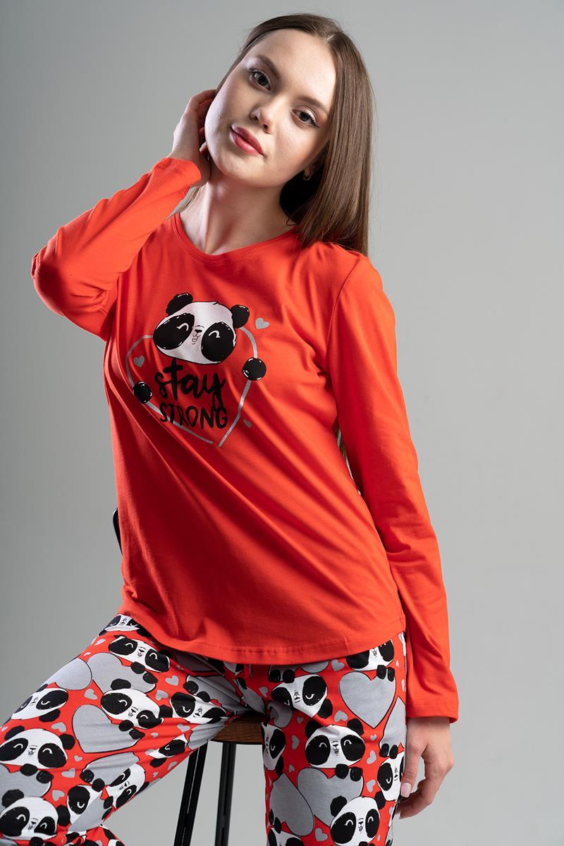 Vienetta 2040334916 Kadın Uzun Kollu Pijama Takımı