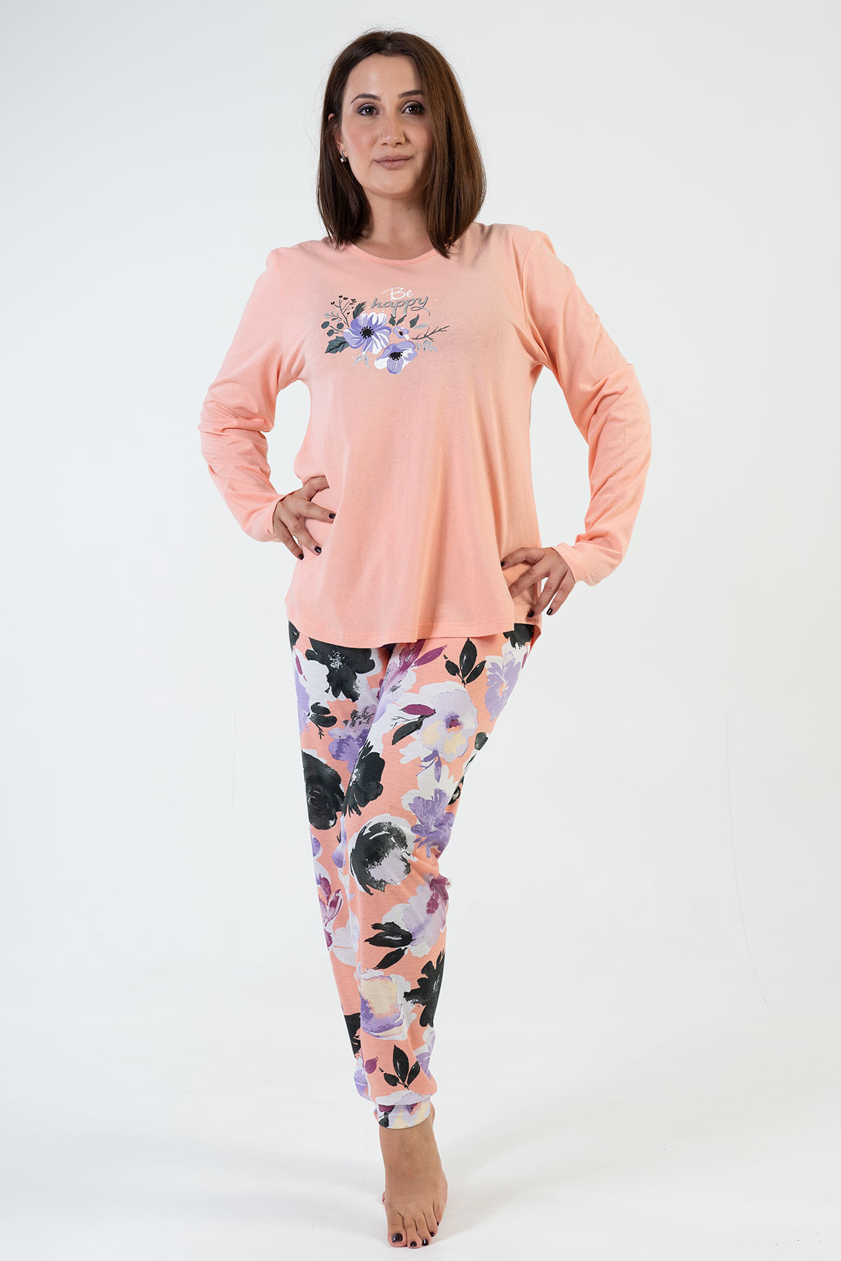 Vienetta 2060180078 Kadın Uzun Kollu B.B.Pijama Takımı