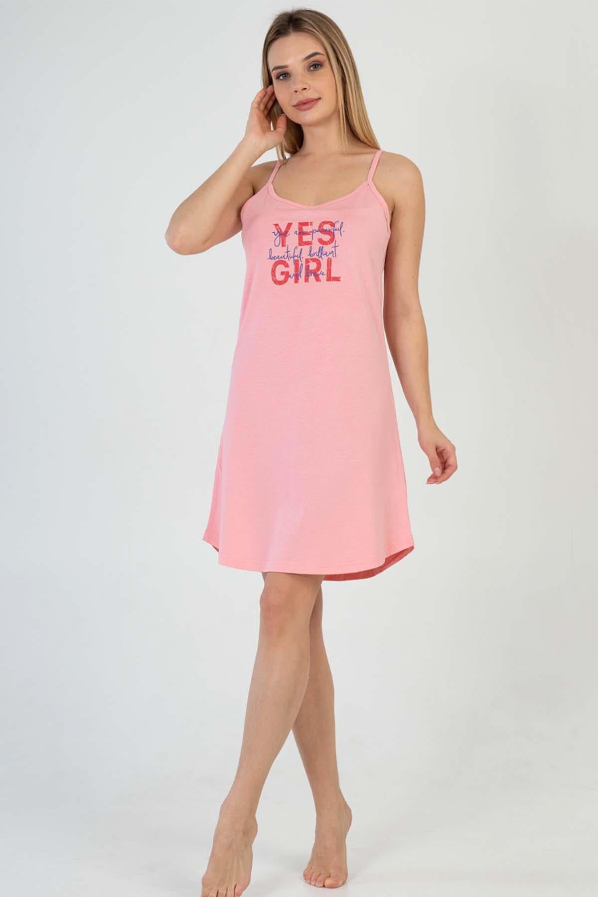 Vienetta 2100490000 Kadın İp Askılı Ev Elbisesi