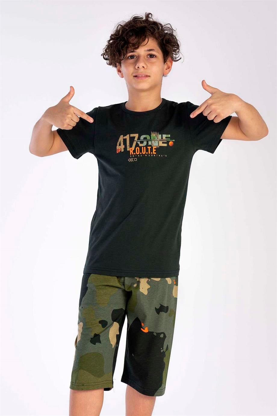 Vienetta 2127396002 Erkek Çocuk Kısa Kollu Pijama Takımı