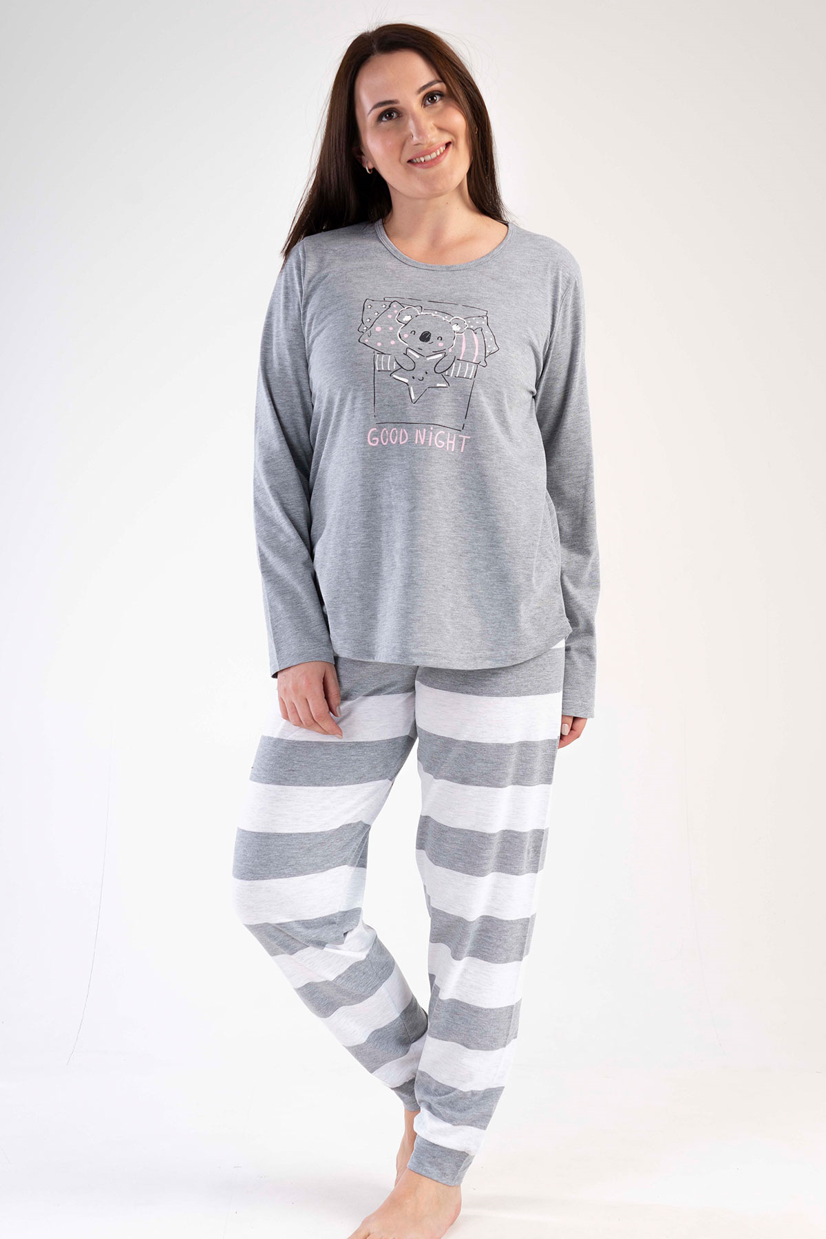 Vienetta 3031540000 Kadın Uzun Kollu B.B.Pijama Takımı