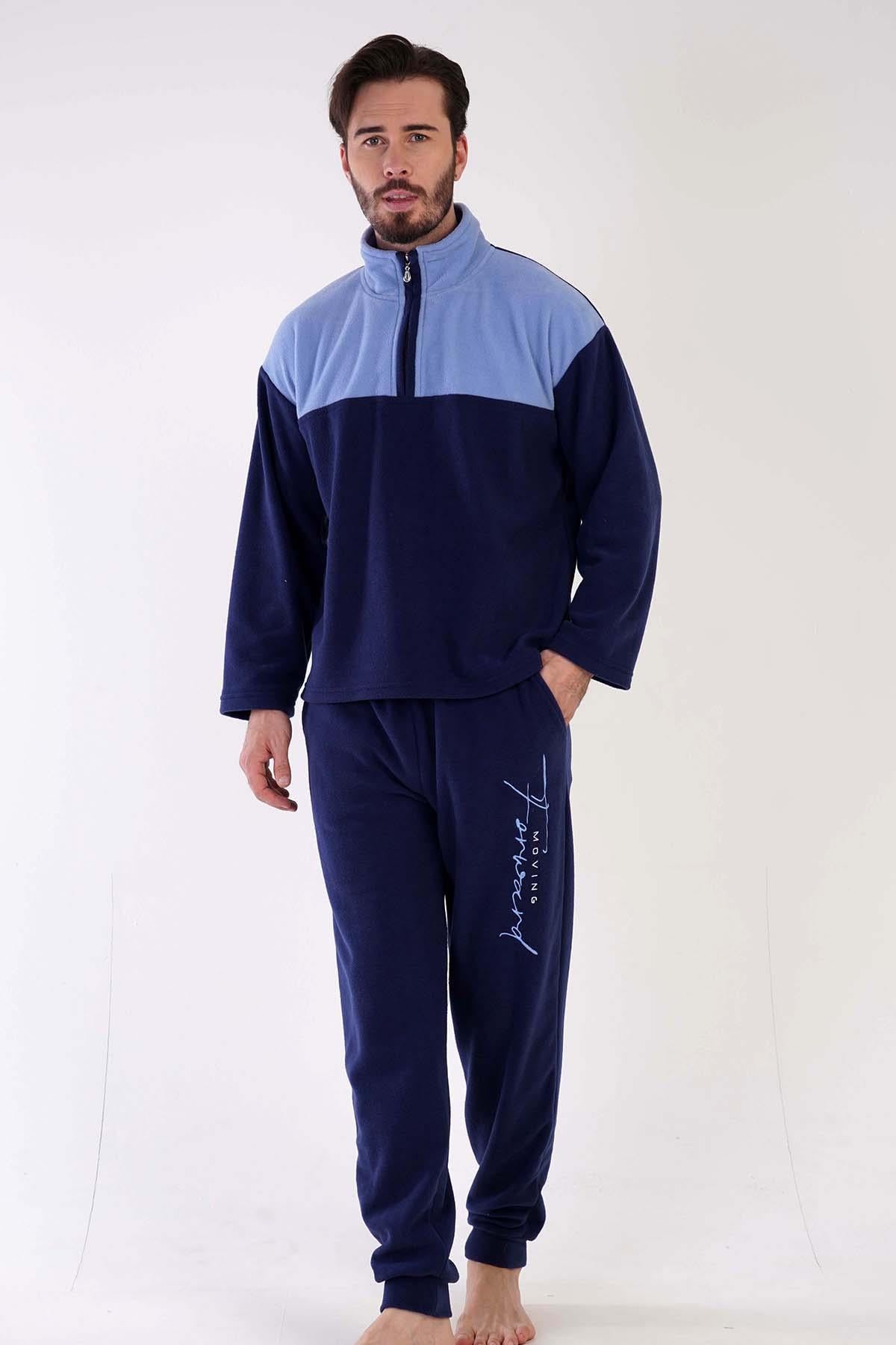 Vienetta 30318600000 Erkek Uzun Kollu Polar Pijama Takımı