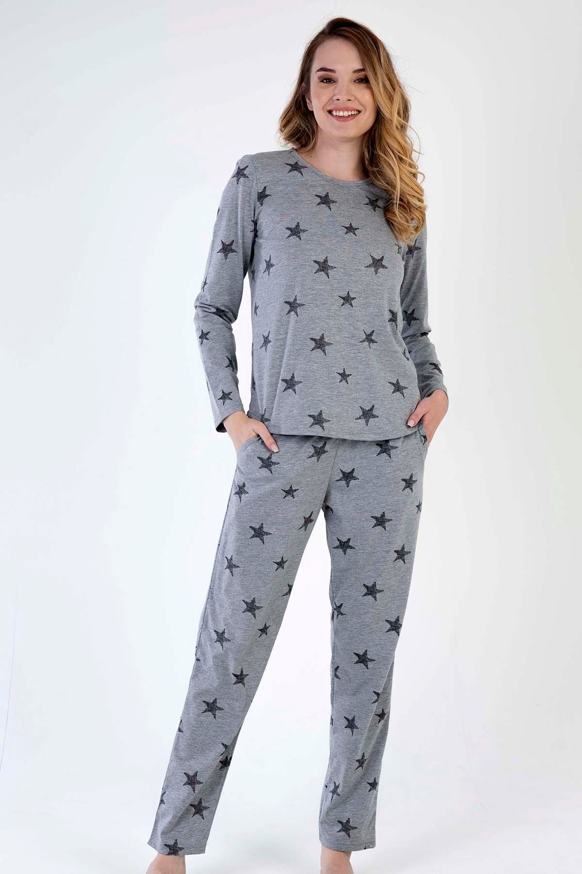 Vienetta 3040610736 Kadın Uzun Kollu Pijama Takımı
