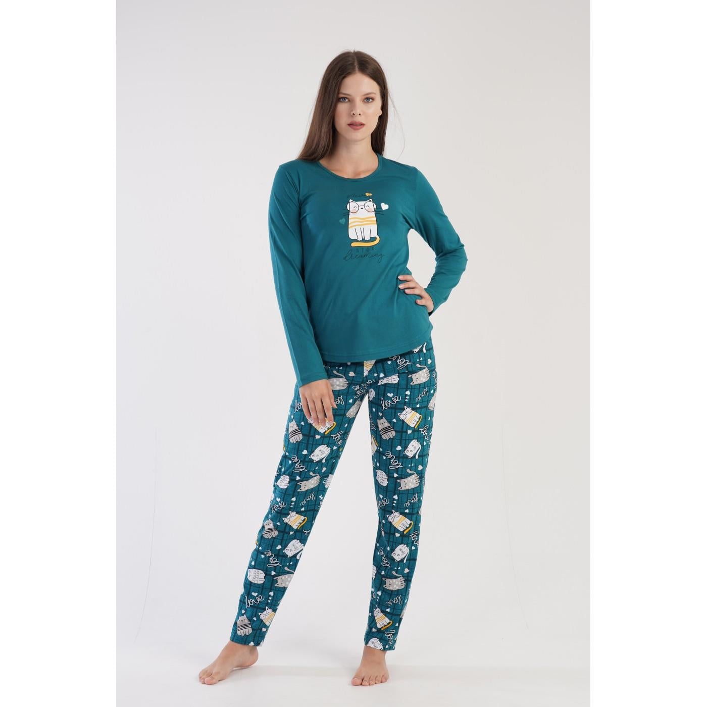 Vienetta 3041330381 Kadın Uzun Kollu Pijama Takımı
